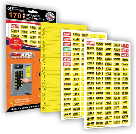 decals for large electric boxes|170 Circuit Breaker Decals .